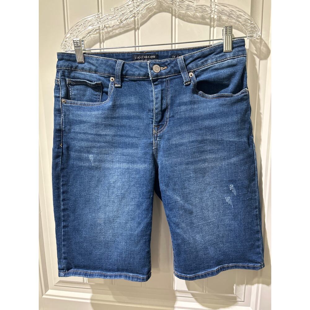 Lucky Brand Denim 5 Pocket Bermuda Shorts, Size 10(30), Pre-owned